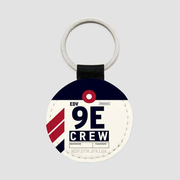 9E - Round Keychain