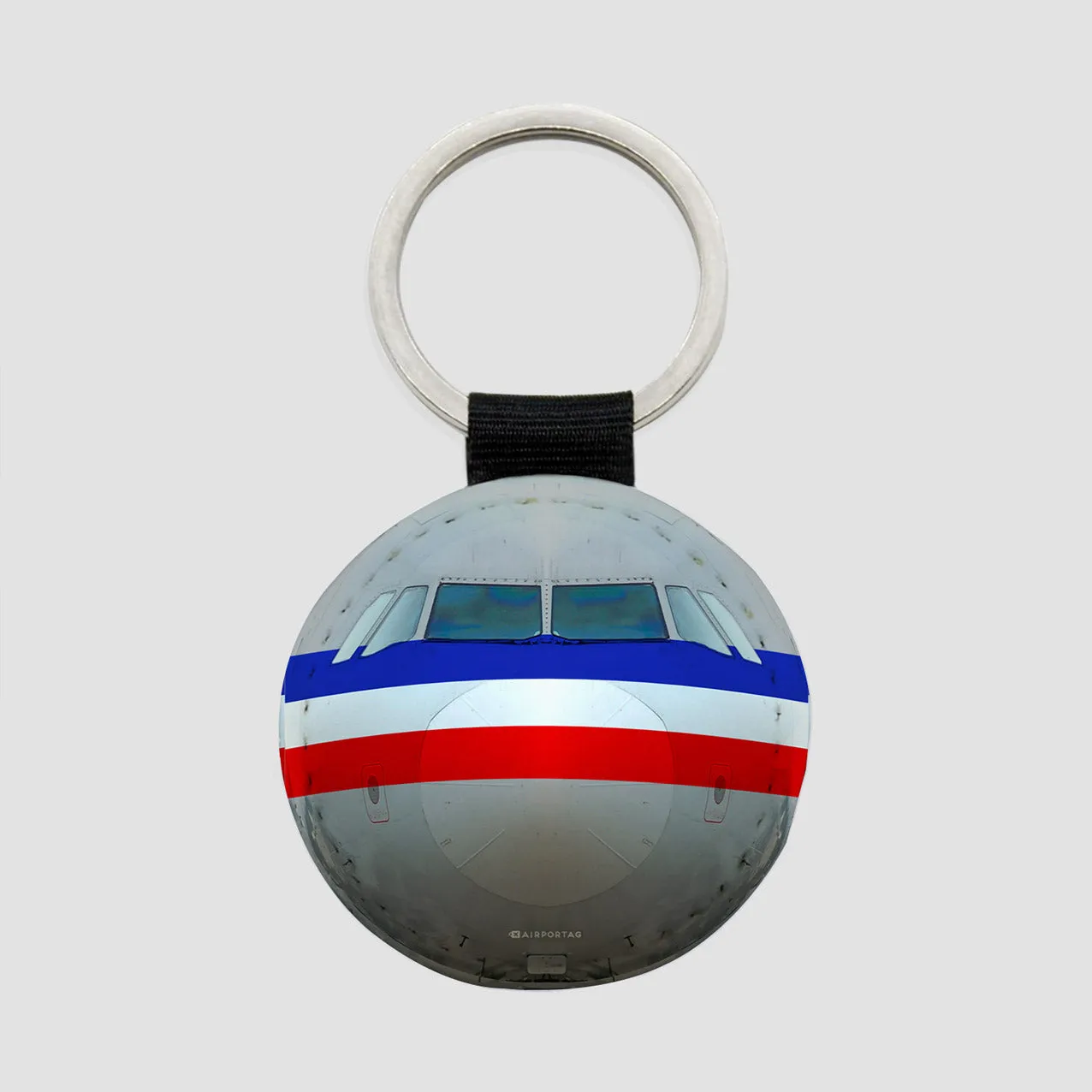 AA Airplane - Round Keychain