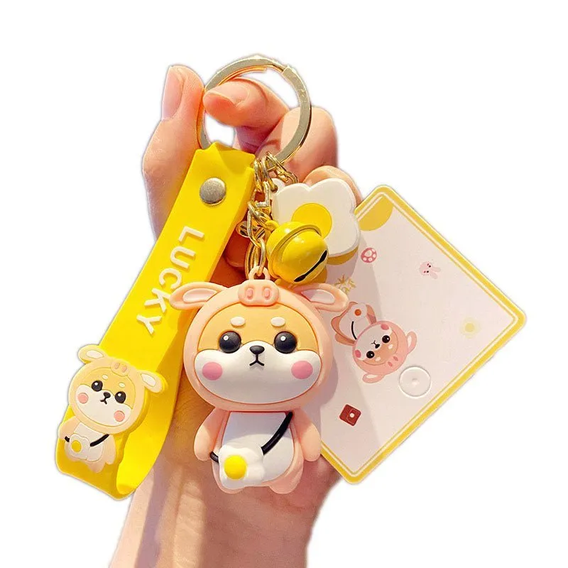 Adorable Shiba Inu Charms Pendant for Bags Backpacks Cute Keychains