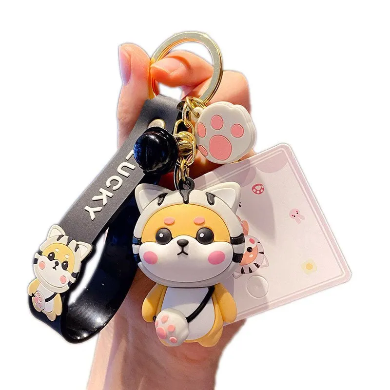 Adorable Shiba Inu Charms Pendant for Bags Backpacks Cute Keychains