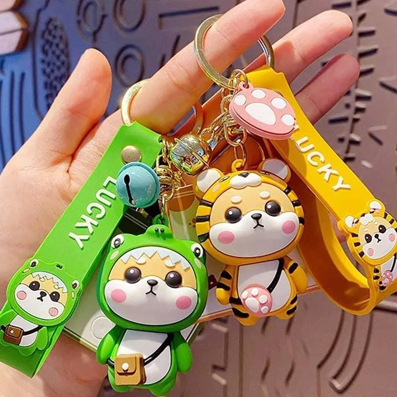 Adorable Shiba Inu Charms Pendant for Bags Backpacks Cute Keychains