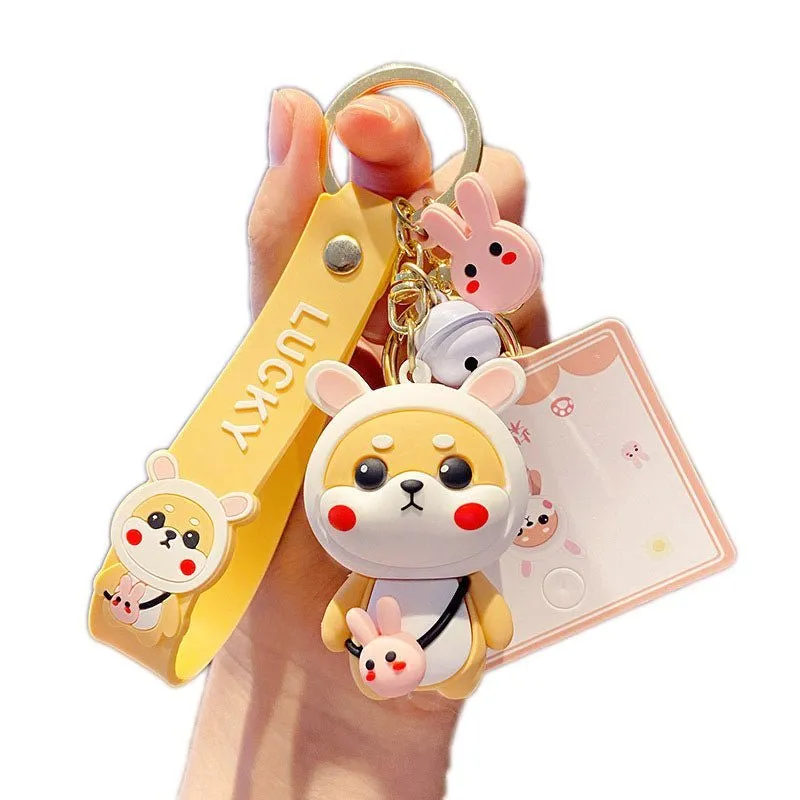 Adorable Shiba Inu Charms Pendant for Bags Backpacks Cute Keychains