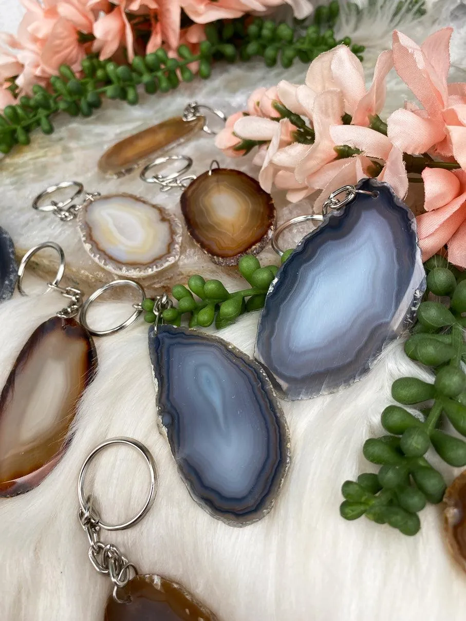 Agate Keychain