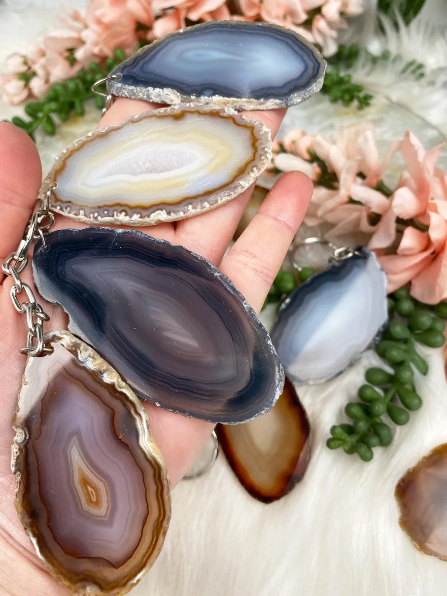 Agate Keychain