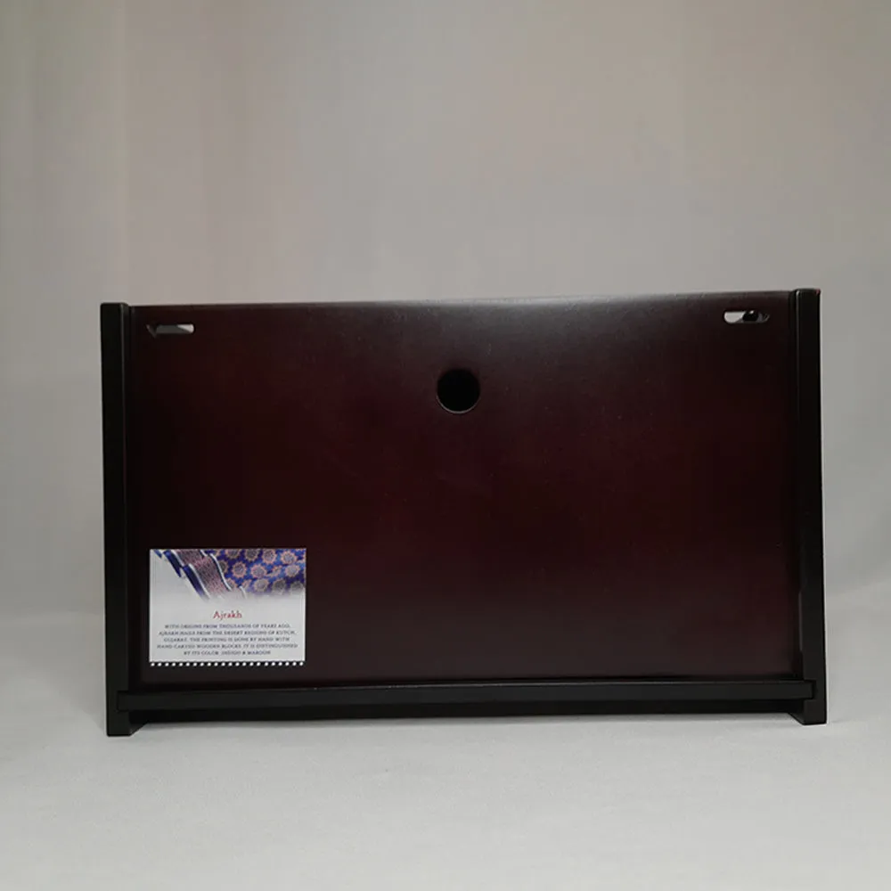 Ajrakh Rectangle Tissue Box Holder (Maroon)