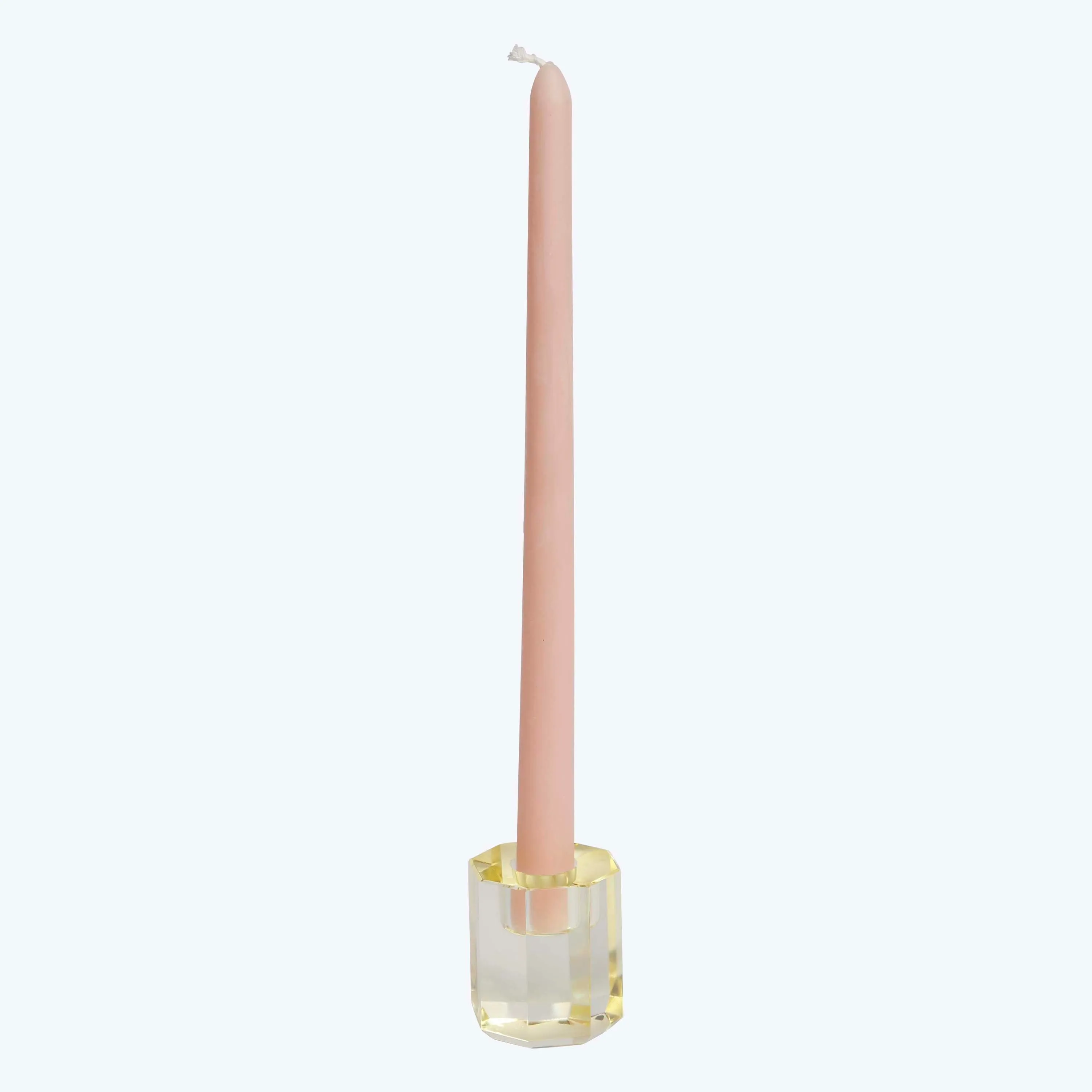 Aura Tall Crystal Candle Holder