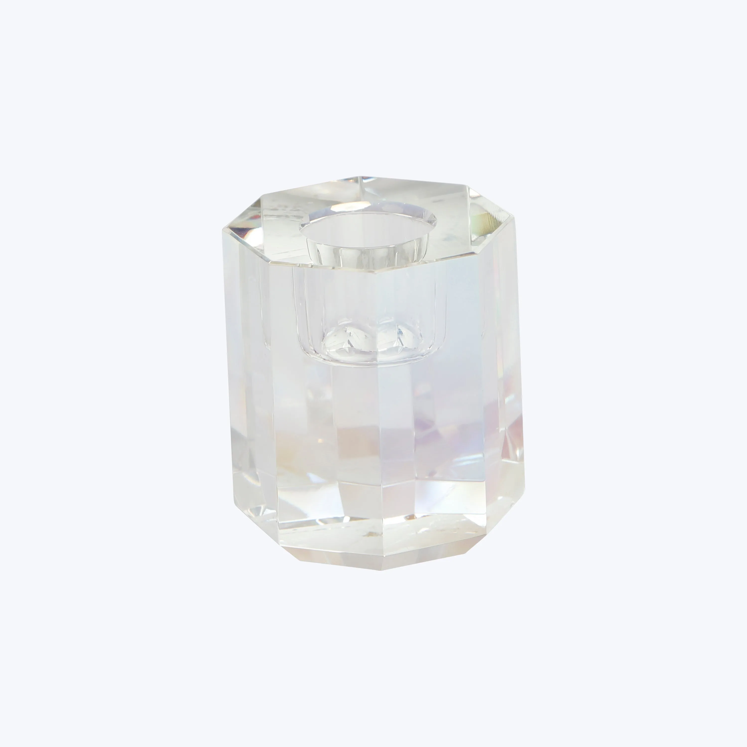 Aura Tall Crystal Candle Holder