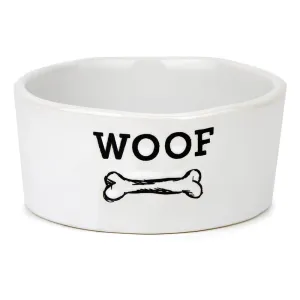 Barkley & Bella Ceramic Dog Bowl Woof