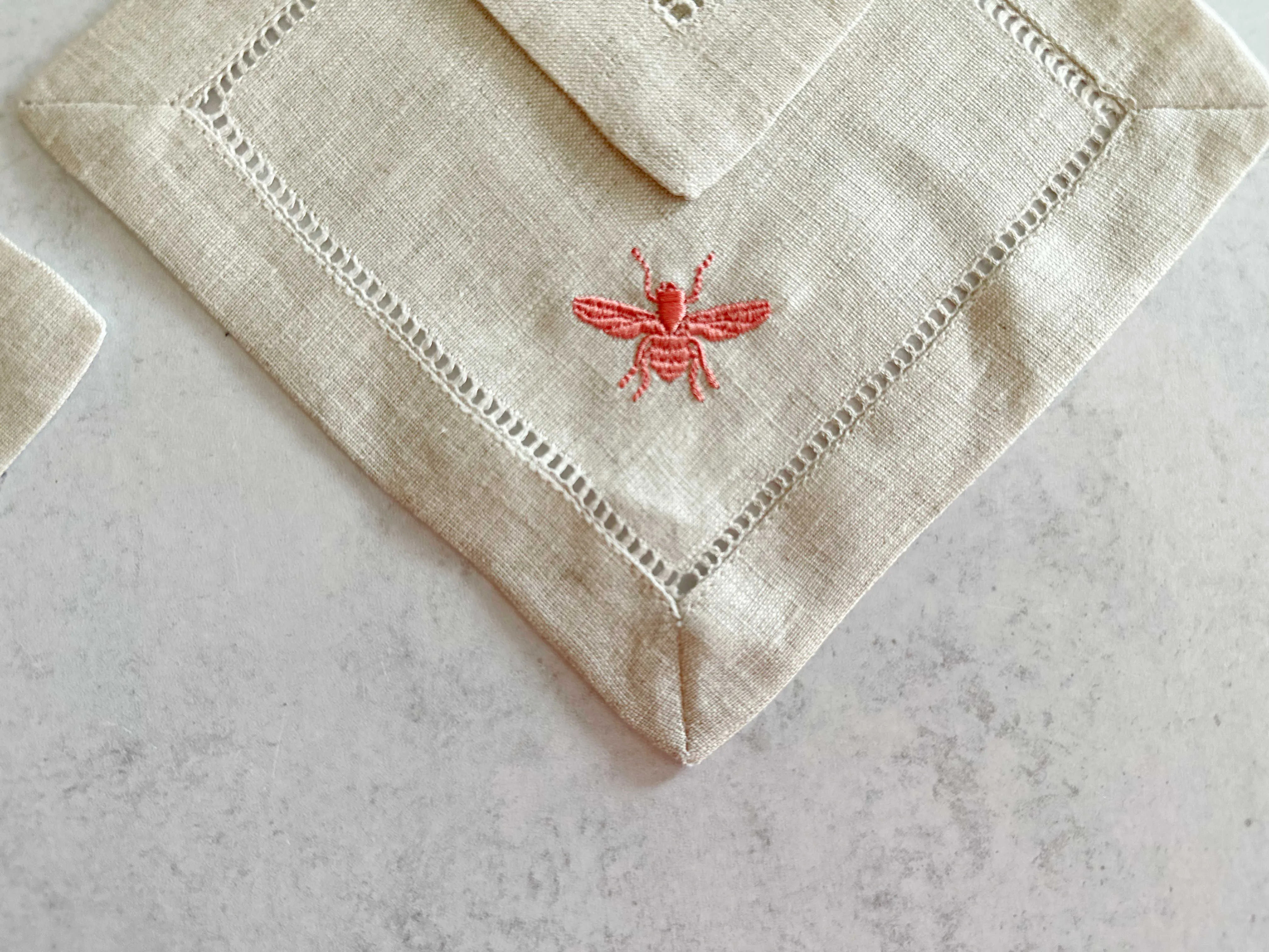 Bee Cocktail Coasters, set of four