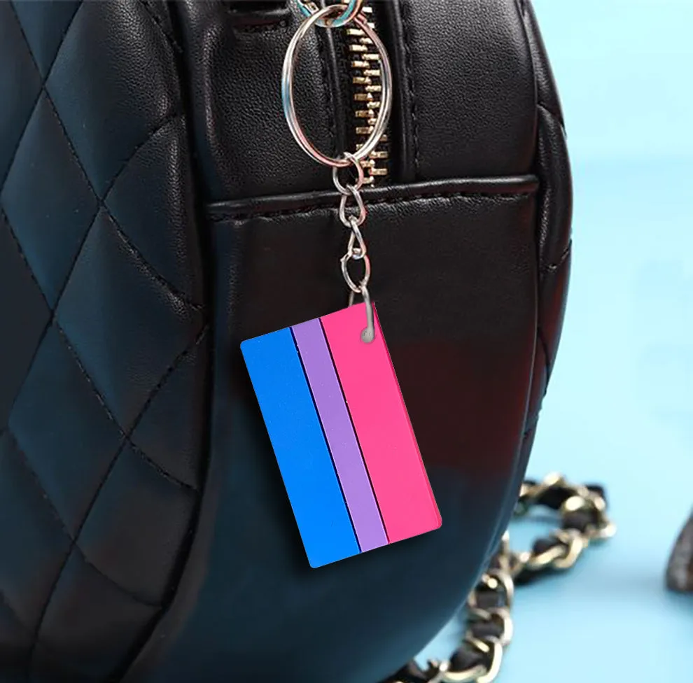 Bisexual Pride Flag Keychains