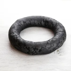 Black Large Singing Bowl Ring Cushion