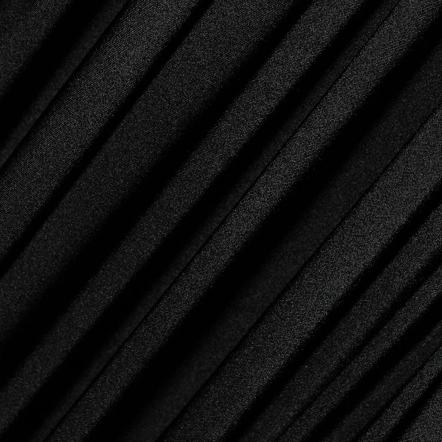 Black Luxury Nylon Spandex Fabric By The Yard