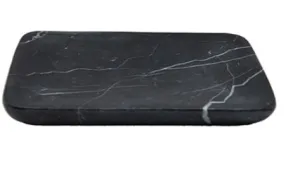 Black Marble Soap Dish with Round Corners