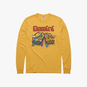 Cedar Point Gemini Blue Vs Red Long Sleeve Tee