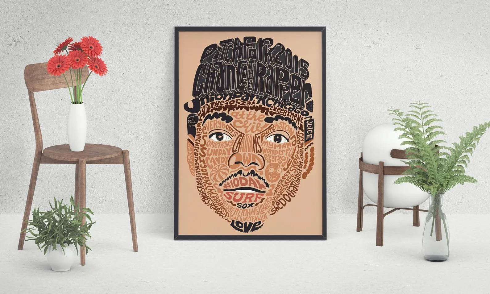 Chance The Rapper Poster, Custom Music Print, Music Poster, Custom Canvas, Home Decor, Wall Hangings, Chance Rapper Art