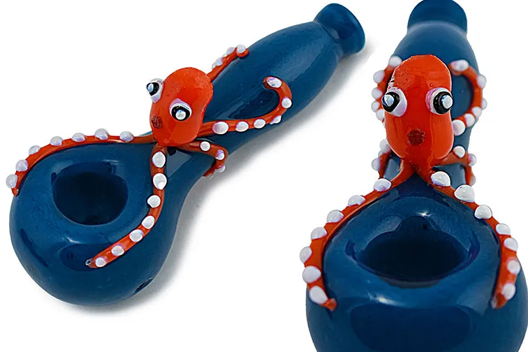 Colorful Octopus Glass Pipe