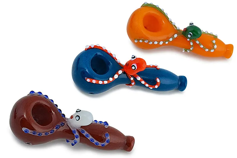 Colorful Octopus Glass Pipe