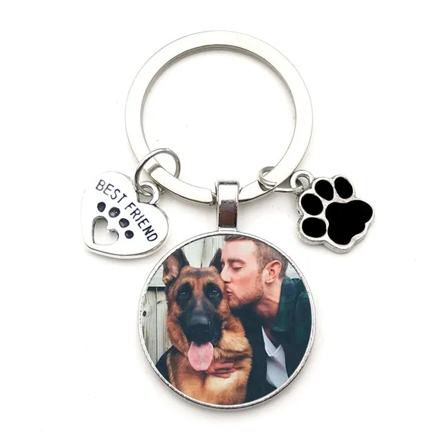 Custom Best friend pet Photo Keychains by Style's Bug (2pcs pack)