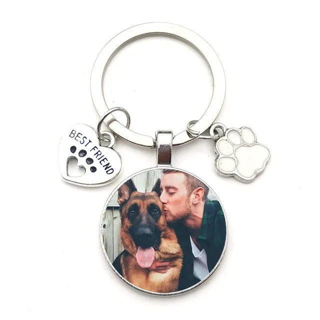 Custom Best friend pet Photo Keychains by Style's Bug (2pcs pack)