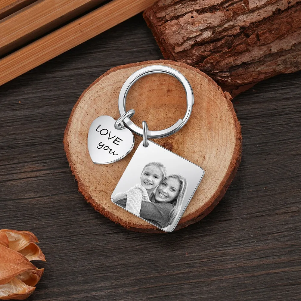 Custom Name And Date Engraved Calendar Keychains