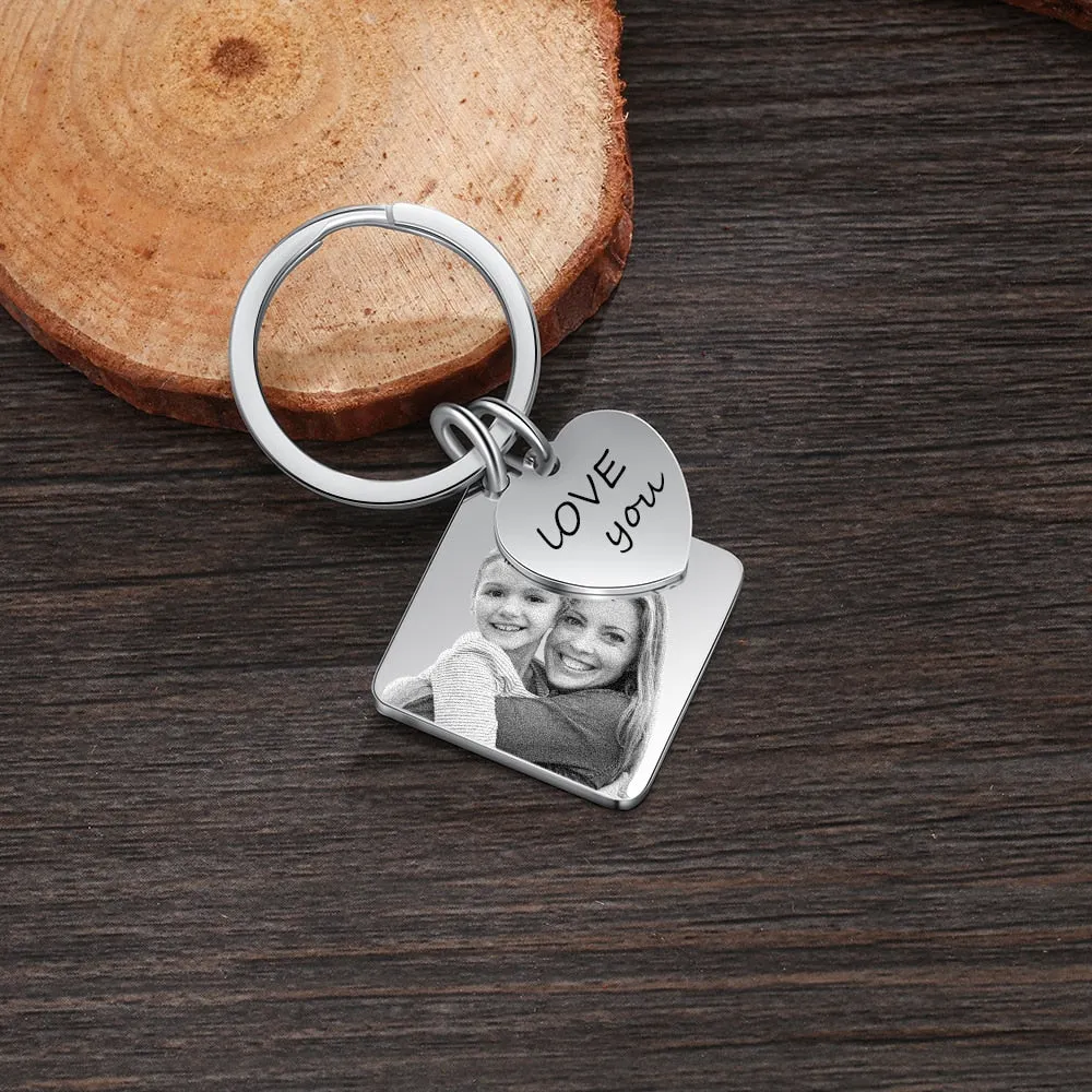 Custom Name And Date Engraved Calendar Keychains