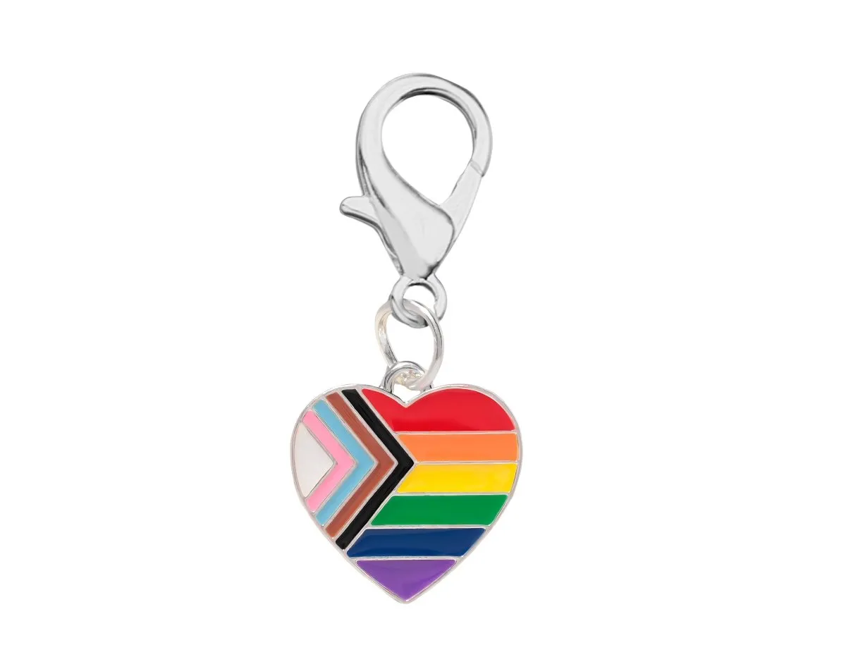 Daniel Quasar Flag Heart Hanging Charms