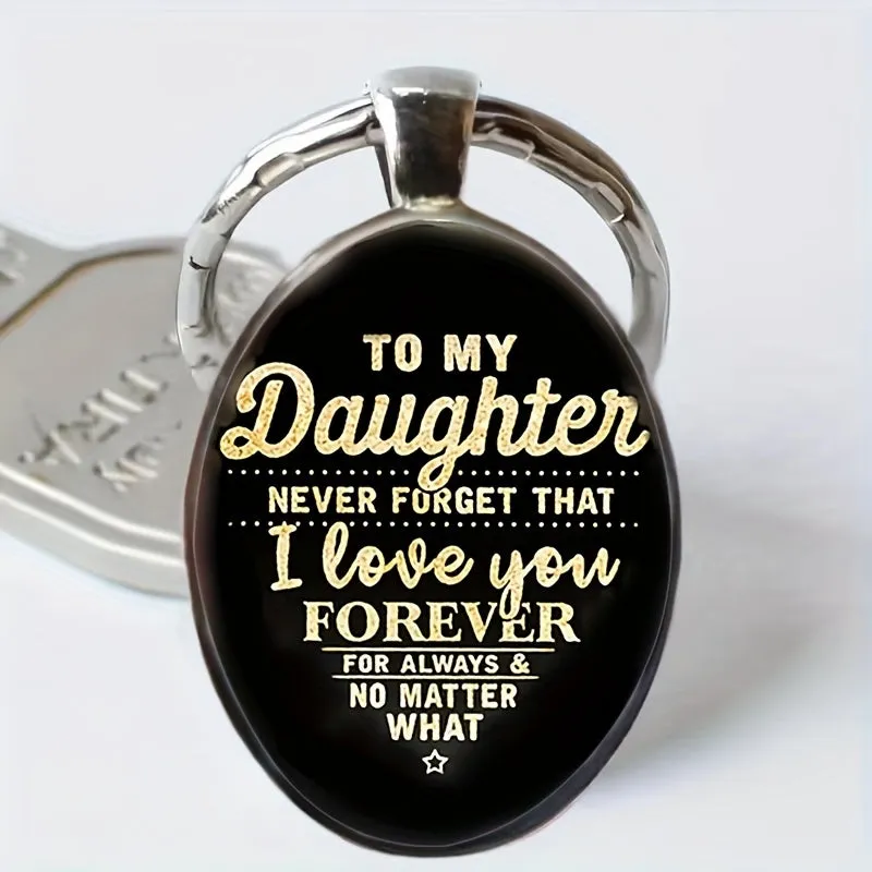 Daughter Love Forever Keychain Perfect Gift for Milestone Moments