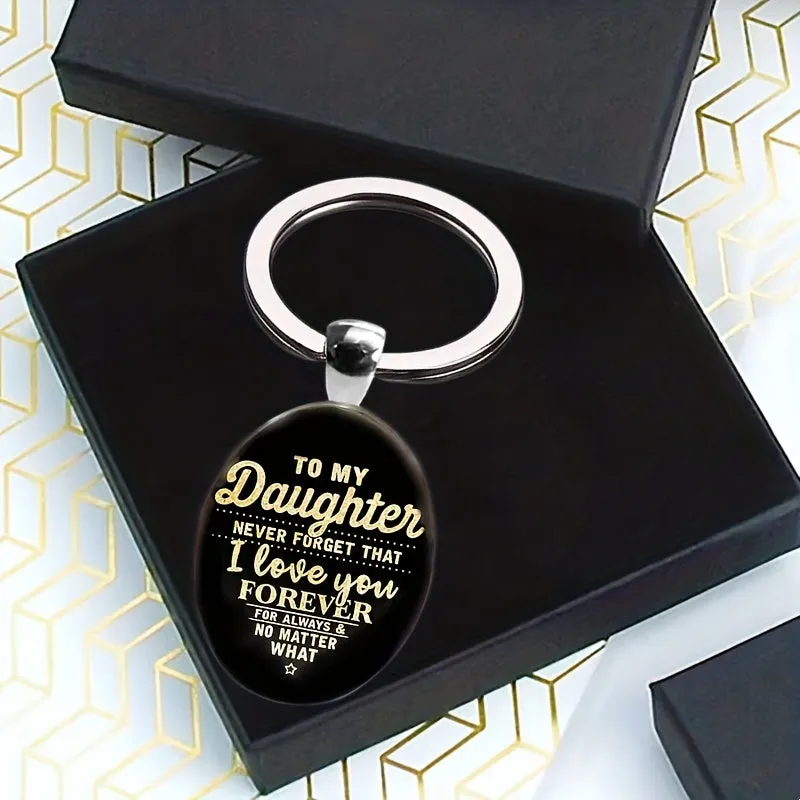 Daughter Love Forever Keychain Perfect Gift for Milestone Moments