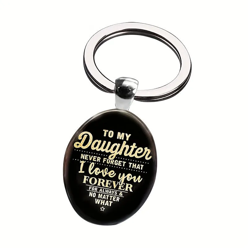 Daughter Love Forever Keychain Perfect Gift for Milestone Moments