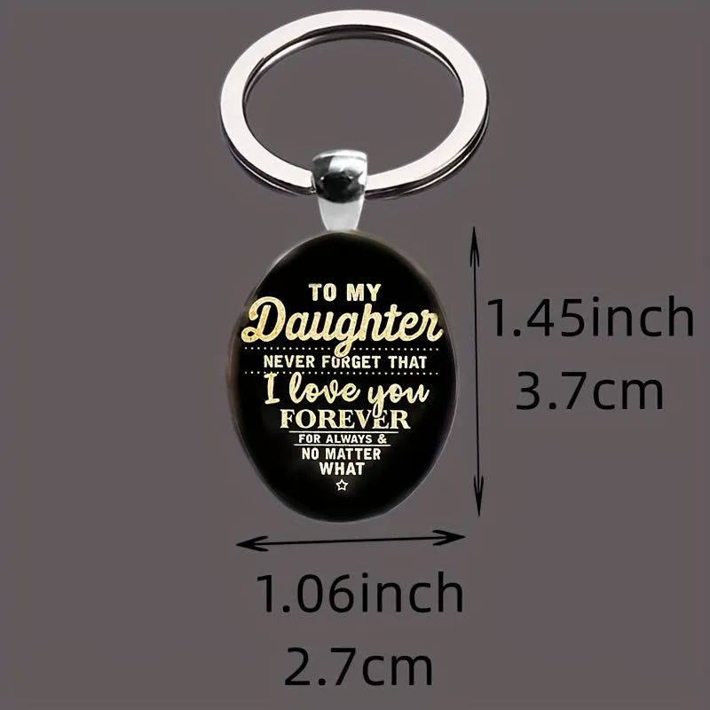 Daughter Love Forever Keychain Perfect Gift for Milestone Moments