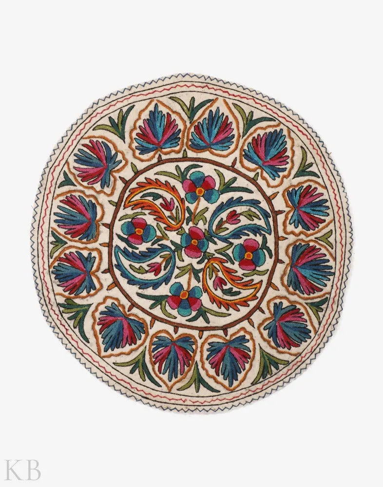 Diwan-e-Khas Circular Paisley Kashmiri Namda