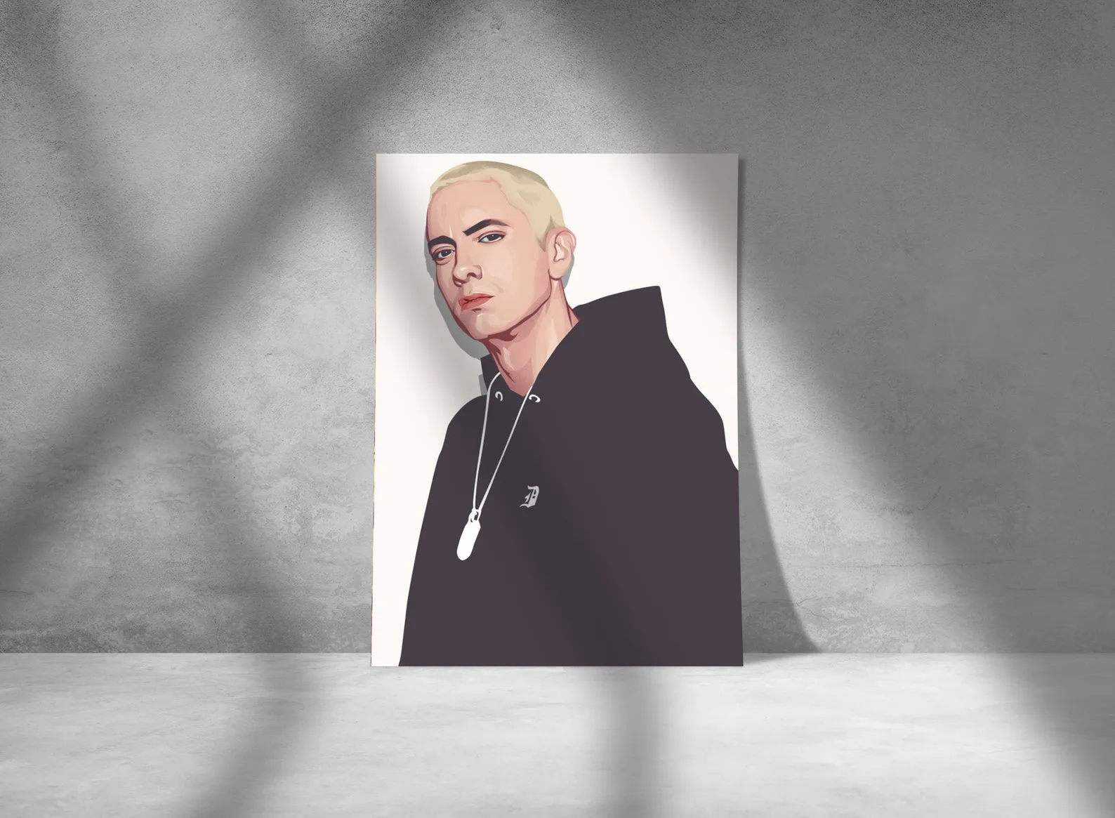 Eminem Poster, Custom Music Print, Music Poster, Custom Canvas, Home Decor, Wall Hangings, Rapper Eminem Art, Rap God