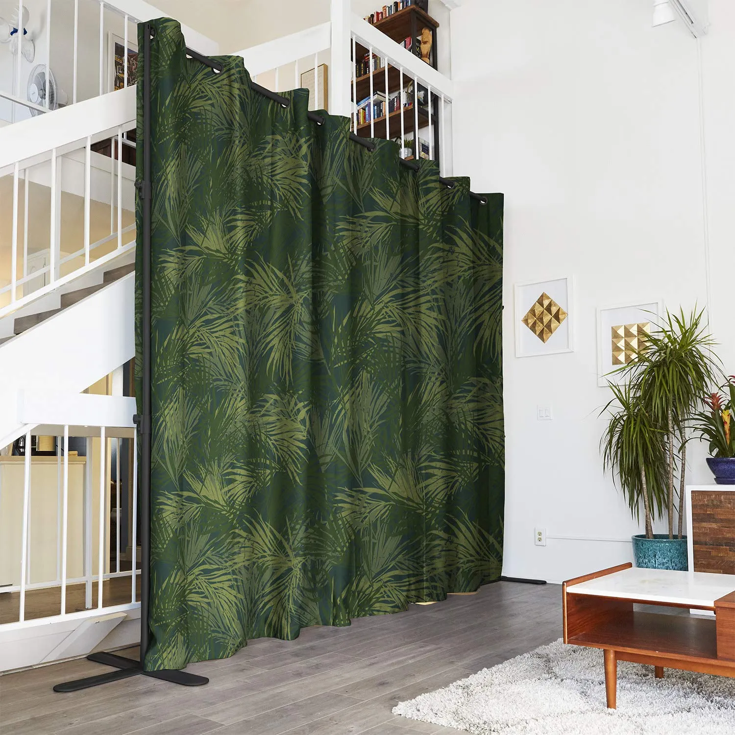 End2End Room Divider Kit - Large A, 8ft Tall x 12ft - 14ft Wide, Jungle (Room/Dividers