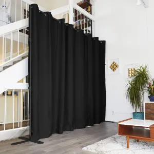 End2End Room Divider Kit - Large B, 9ft Tall x 12ft - 14ft Wide, Dark Chocolate (Room