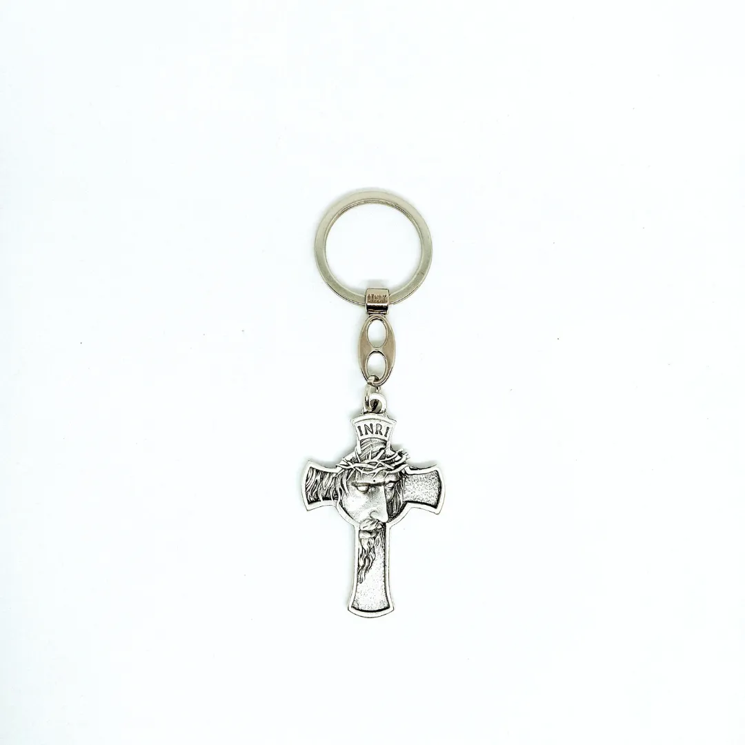 Face of Christ Metal Keychain