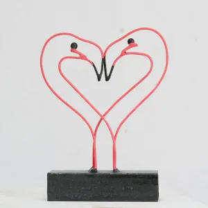 Flamingo Love - Steel Sculpture