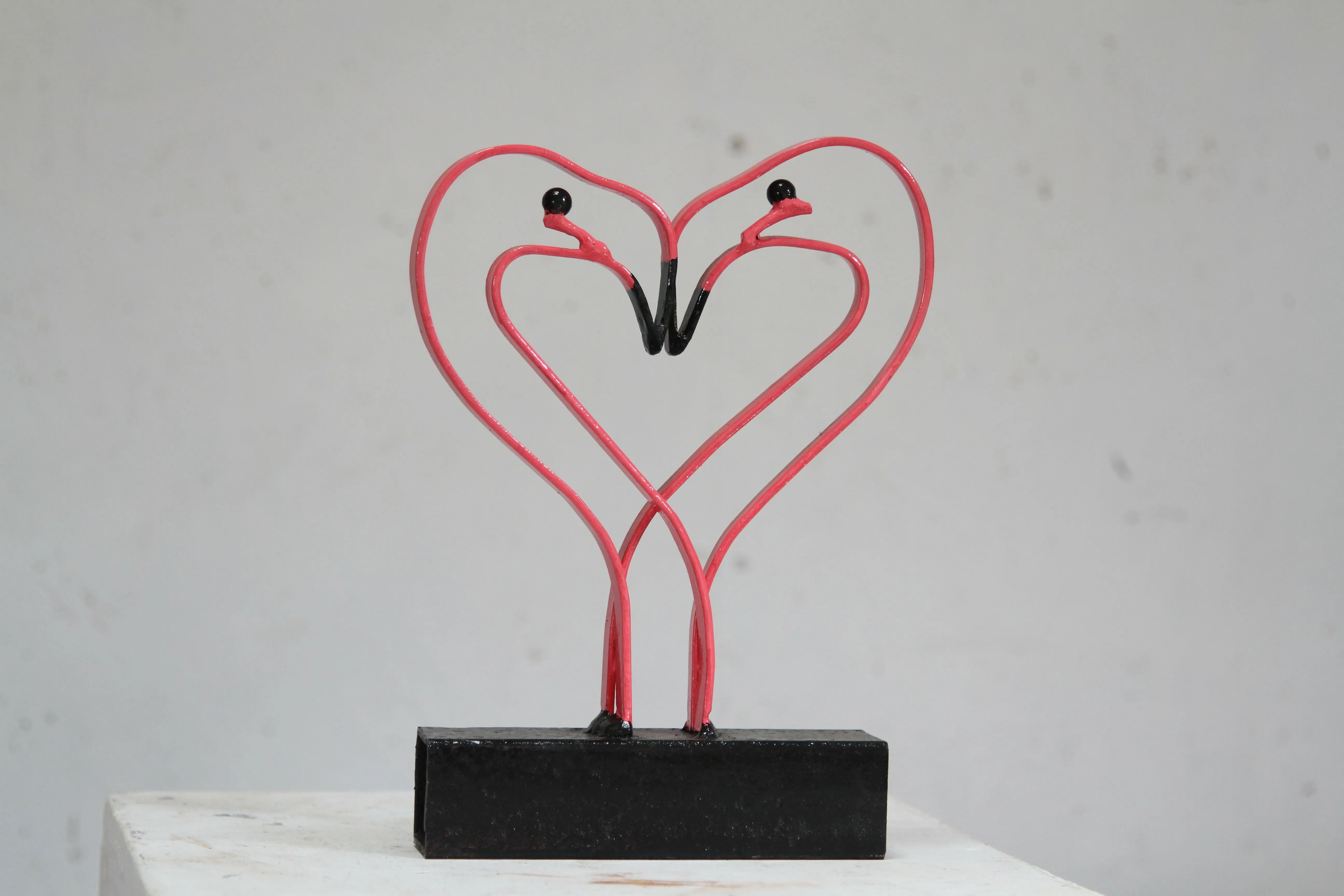 Flamingo Love - Steel Sculpture