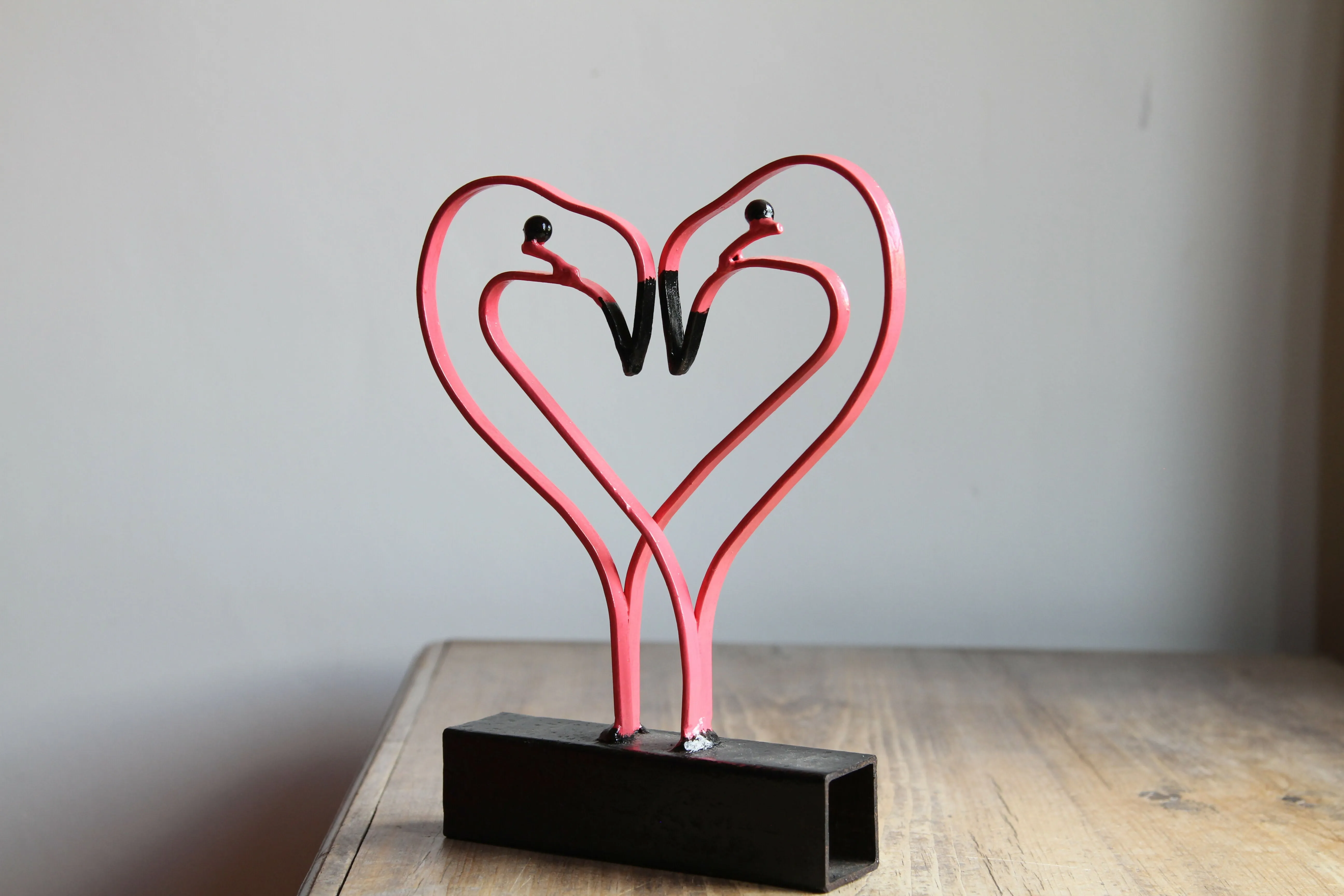 Flamingo Love - Steel Sculpture