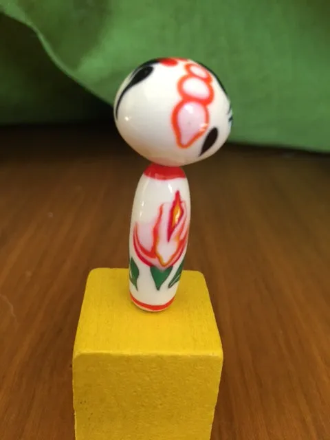 Handblown Kokeshi Glass Doll Figurine