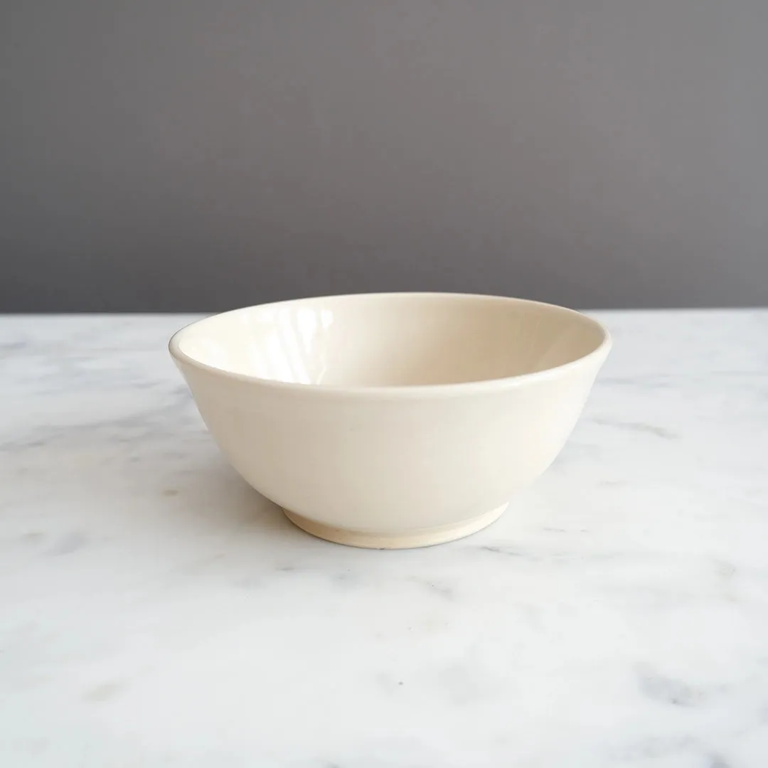 Handcrafted Nantucket Bowl in Ivory by Emily Johnson