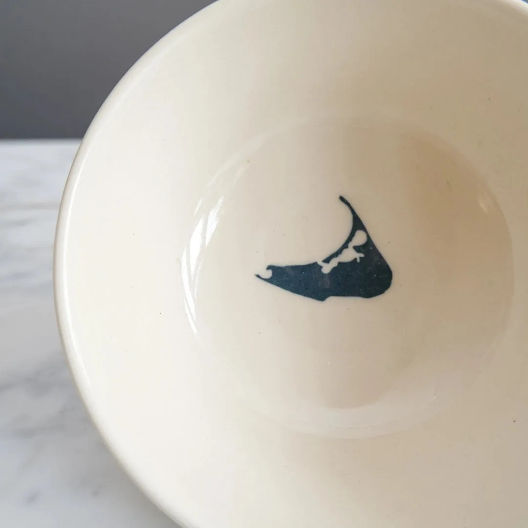 Handcrafted Nantucket Bowl in Ivory by Emily Johnson