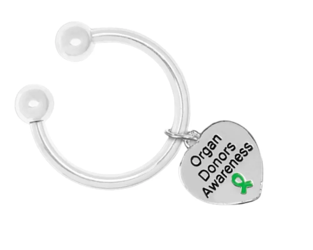 Heart Shaped Organ Donors Keychains