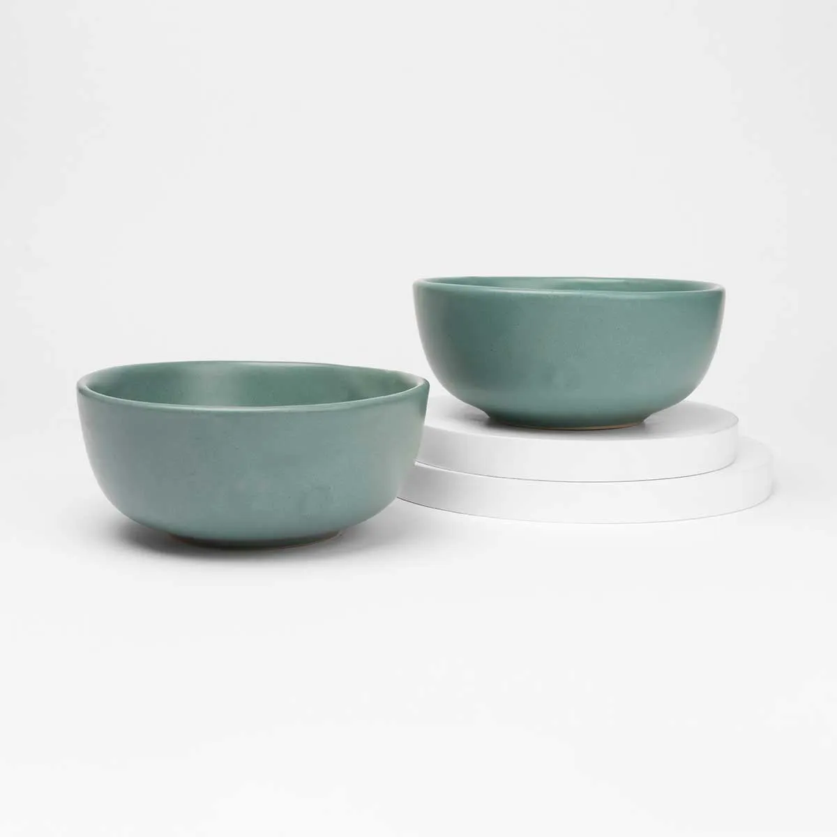 Herb Recycled Ceramic Bowls | Set of 2