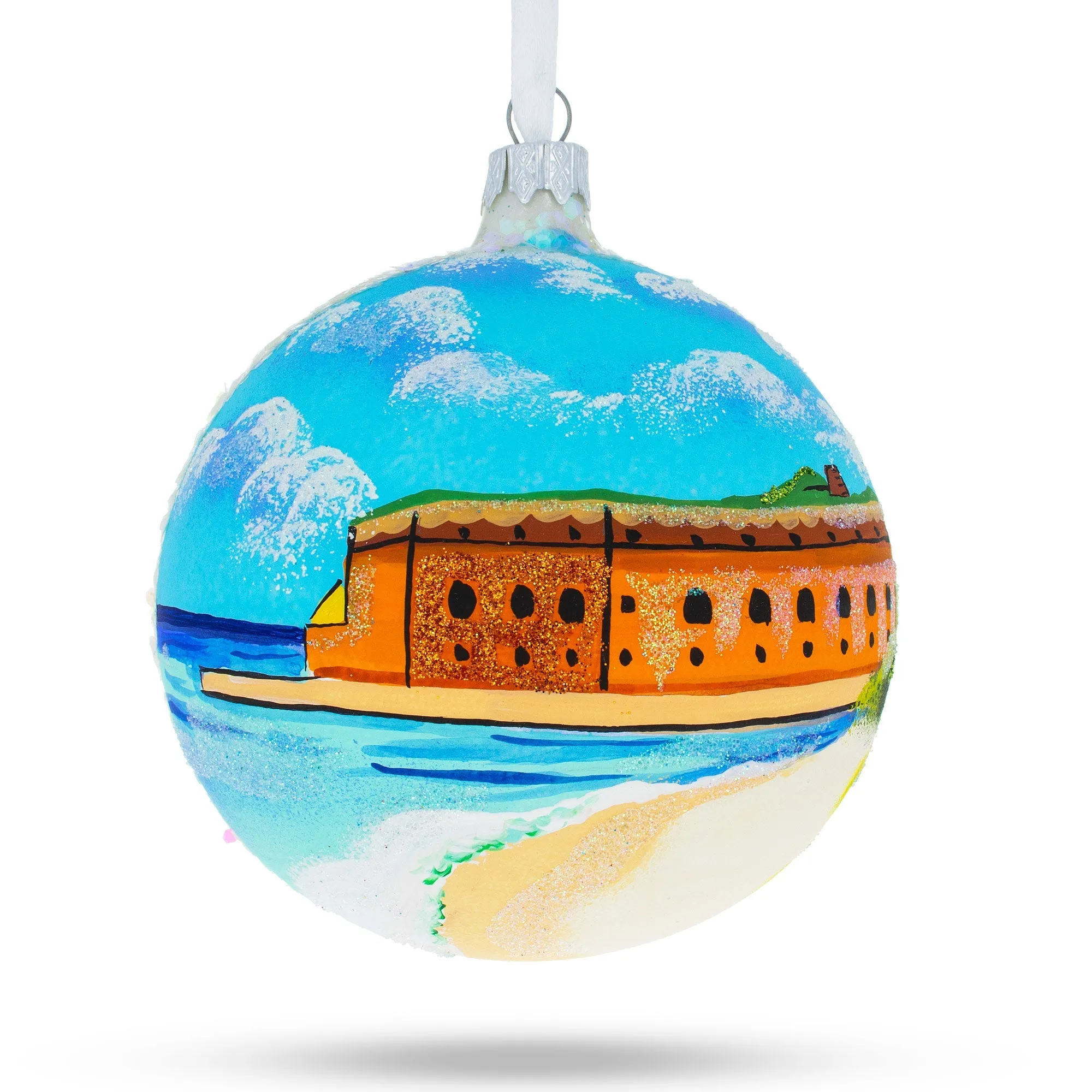 Key West, Florida Glass Ball Christmas Ornament 4 Inches