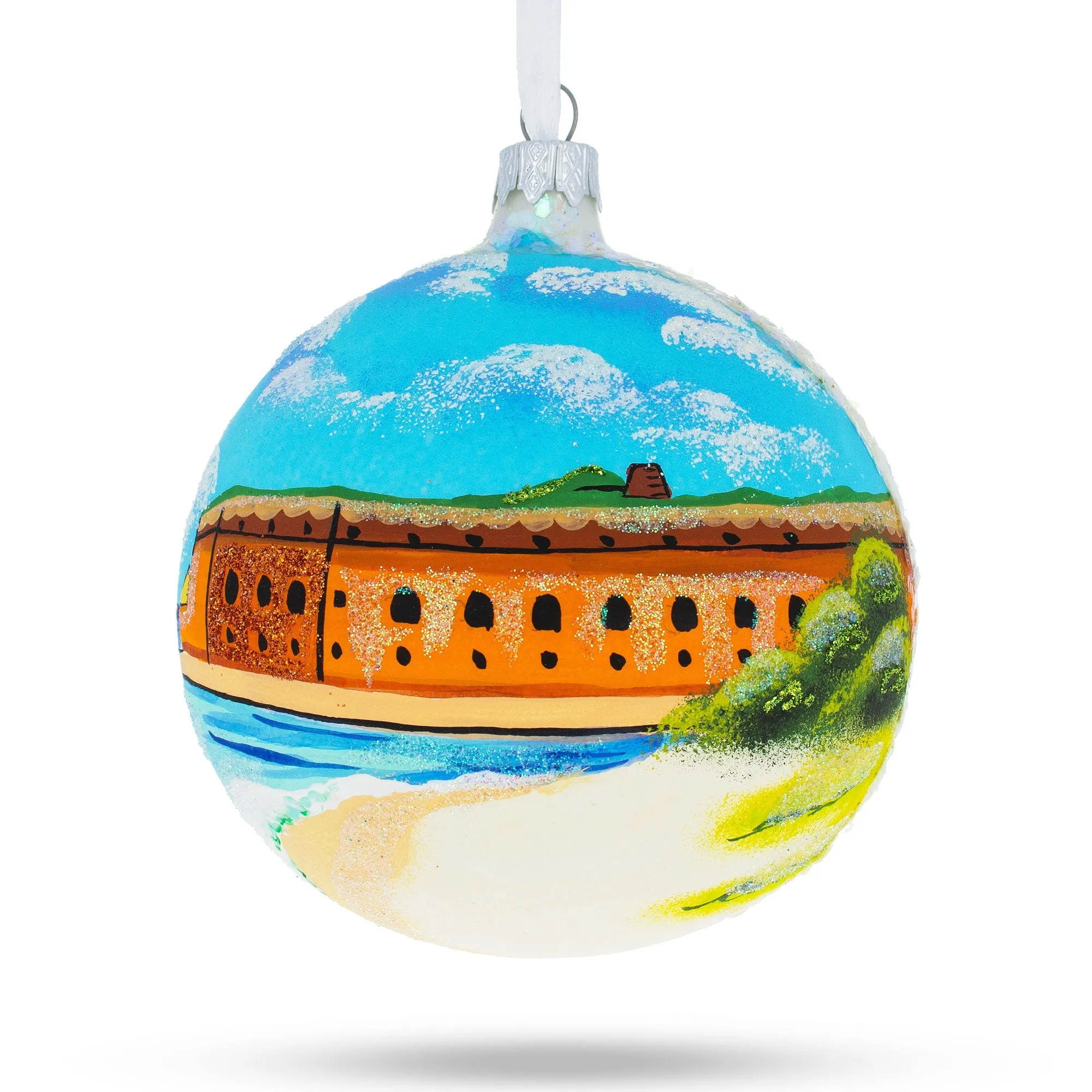 Key West, Florida Glass Ball Christmas Ornament 4 Inches