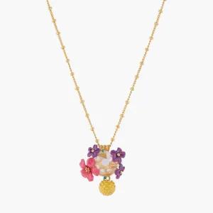 LES NÉRÉIDES Lemon And Flower Pendant Necklace