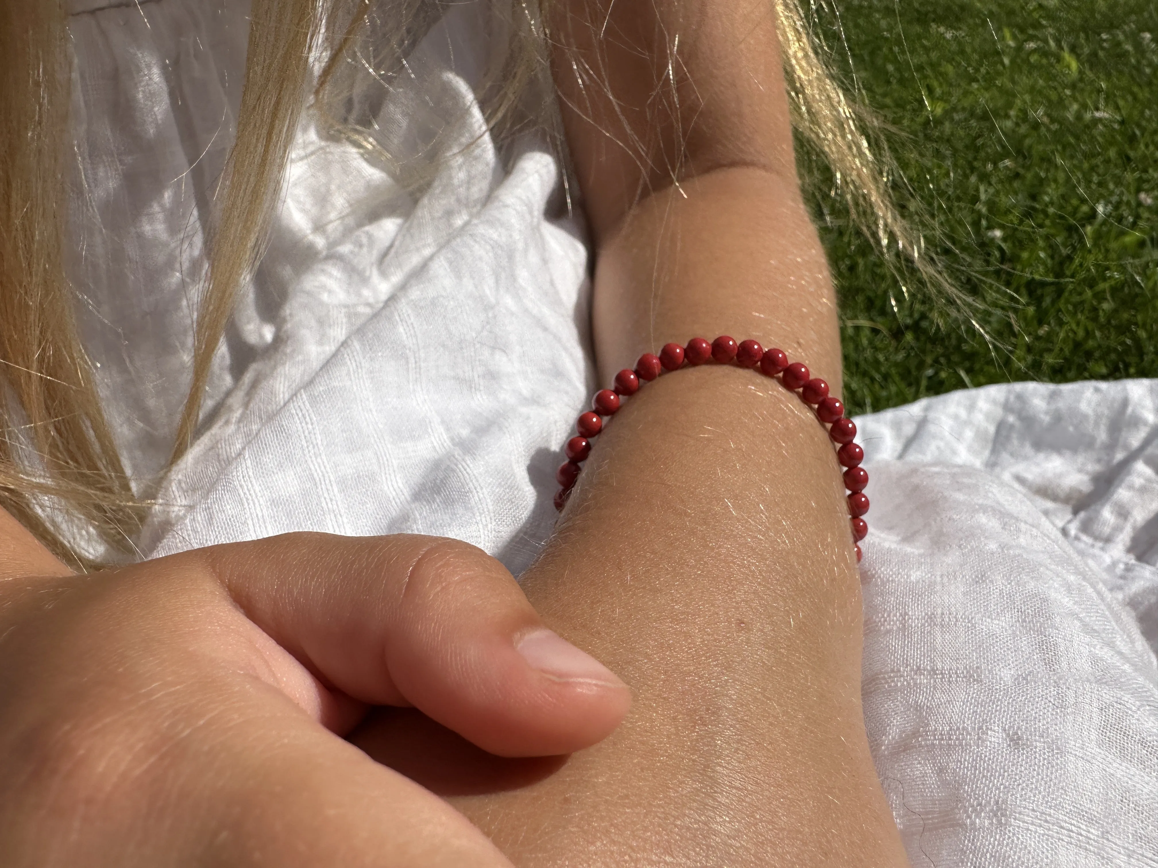 Little Girl Toddler Red Bracelet for protection