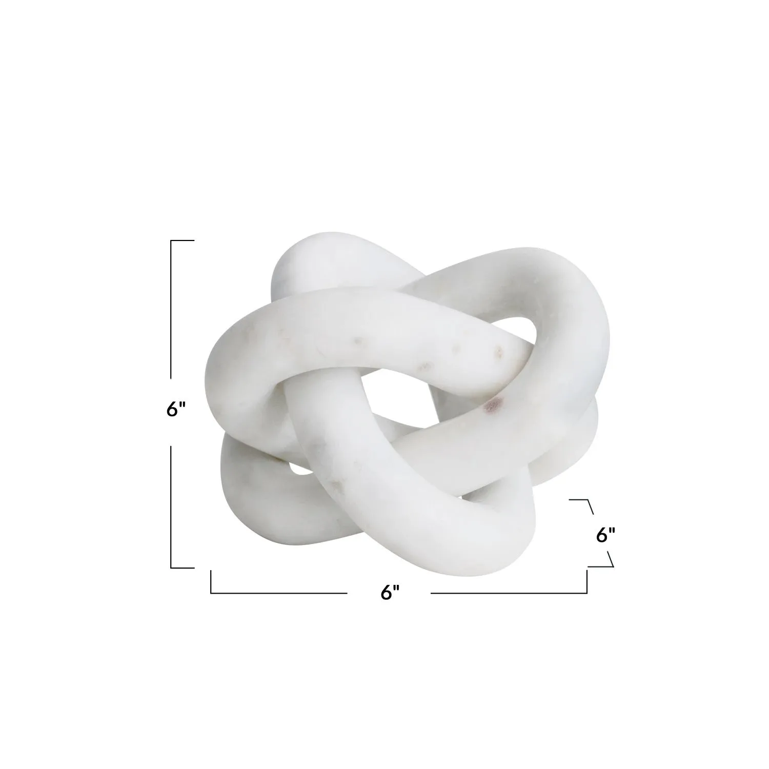 MARBLE 3 LINK CHAIN KNOT