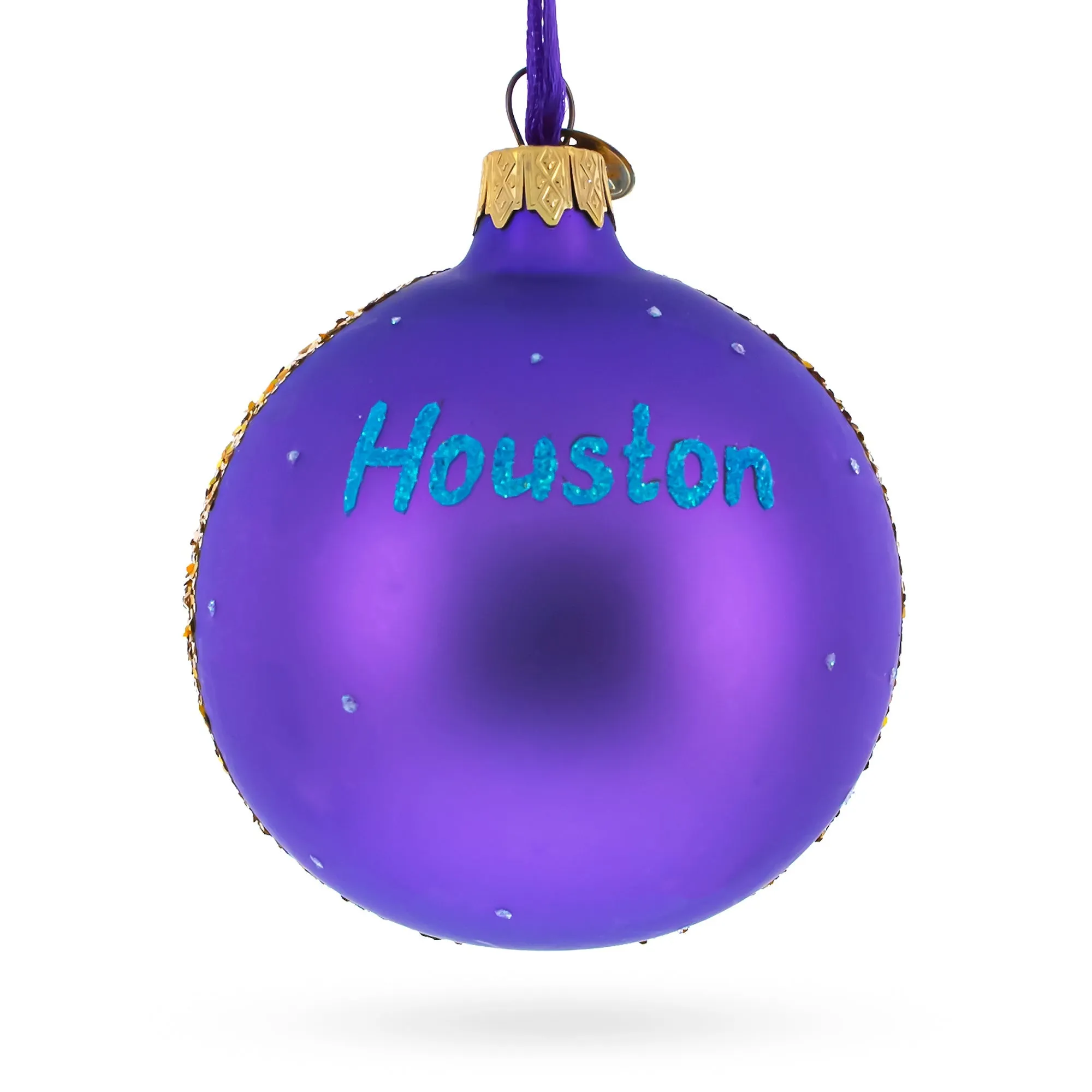 Museum Of Natural Science In Houston, Texas Glass Ball Christmas Ornament 3.25 Inches