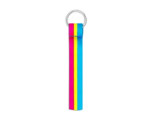 Pansexual Flag Lanyard Style Keychains